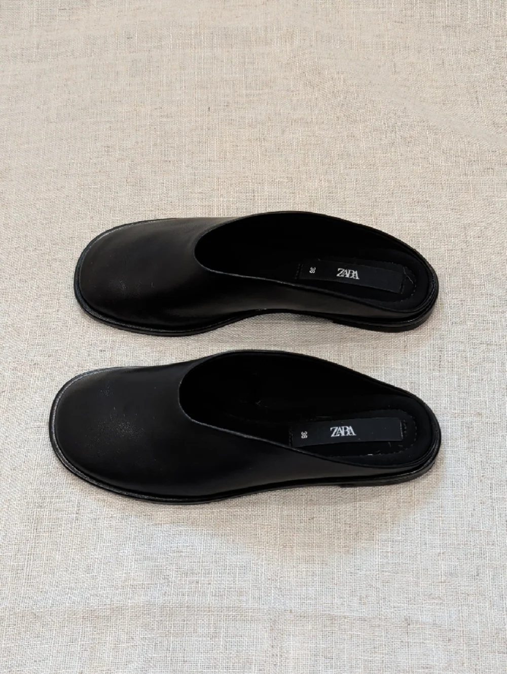 ZARA Leather Mule Loafers - Picture 5 of 8